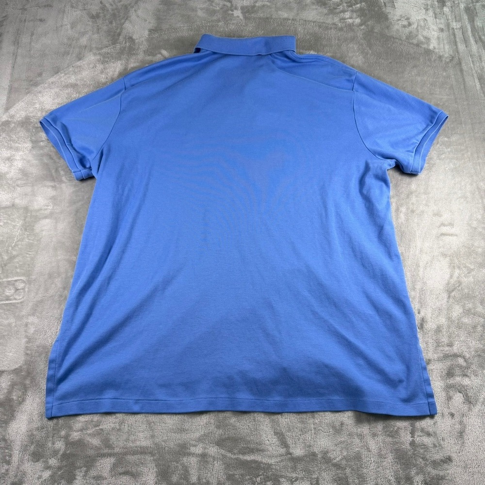 Polo Ralph Lauren Mens XXL Custom Fit Blue Short Sleeve Yellow Pony Polo Shirt - Picture 2 of 9